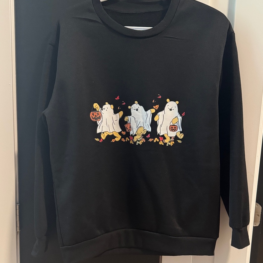 Black Halloween Ghost Sweatshirt